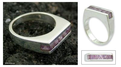 Modern Amethyst Ring