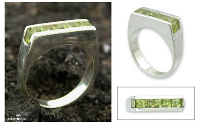 Peridot cocktail ring