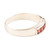 Garnet band ring, 'Quintet' - Square Cut Garnet Band RIng (image 2c) thumbail