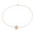 Gold vermeil blue topaz choker, 'Spinning Vortex' - Handmade Modern Vermeil and Blue Topaz Necklace (image 2b) thumbail