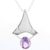 Amethyst pendant necklace, 'Trinity Crown' - Amethyst pendant necklace (image 2c) thumbail
