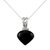 Onyx pendant necklace, 'Enigma' - Fair Trade Sterling Silver Onyx Pendant Necklace (image 2a) thumbail
