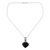 Onyx pendant necklace, 'Enigma' - Fair Trade Sterling Silver Onyx Pendant Necklace (image 2b) thumbail