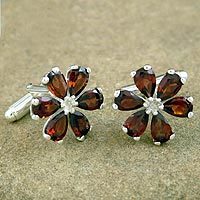 Garnet cufflinks,