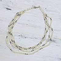 Pearl strand necklace,