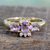 Gold vermeil amethyst cluster ring, 'Rajasthani Princess' - Unique Gold Vermeil Amethyst Cluster Ring thumbail