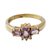 Gold vermeil amethyst cluster ring, 'Rajasthani Princess' - Unique Gold Vermeil Amethyst Cluster Ring (image 2a) thumbail