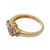 Gold vermeil amethyst cluster ring, 'Rajasthani Princess' - Unique Gold Vermeil Amethyst Cluster Ring (image 2b) thumbail