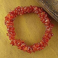 Carnelian stretch bracelet,