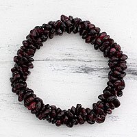 Garnet stretch bracelet,