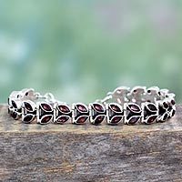 Garnet tennis bracelet,