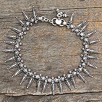 Sterling silver anklet,