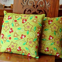 Cushion covers (Pair),'Floral Meadow'