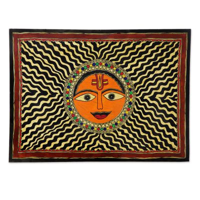Madhubani painting, Majestic Sun