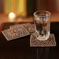 Beaded coasters,