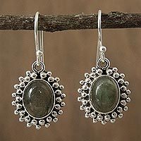Labradorite dangle earrings,