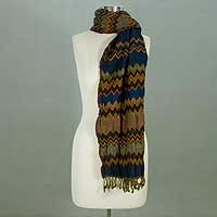 Wool scarf Zigzag Dazzle India