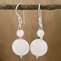 Moonstone dangle earrings,