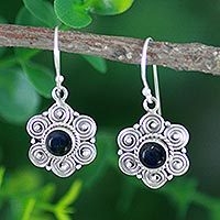Lapis lazuli dangle earrings,