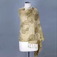 Linen shawl,