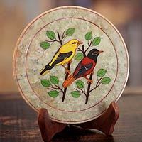 Soapstone plate,