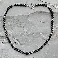 Featured review for Onyx strand necklace, Kerala Night