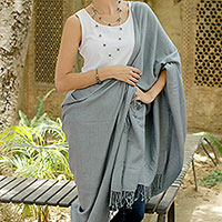 Wool and silk shawl Delicately Yours India