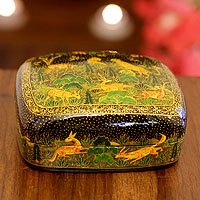 Papier mache box,