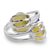 Sterling silver wrap ring, 'Yellow Love Attraction' - Sterling Silver and Yellow Onyx Ring Modern Jewelry (image 2a) thumbail