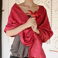 Silk shawl,