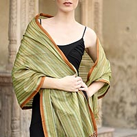 Cotton and silk shawl India Summer India