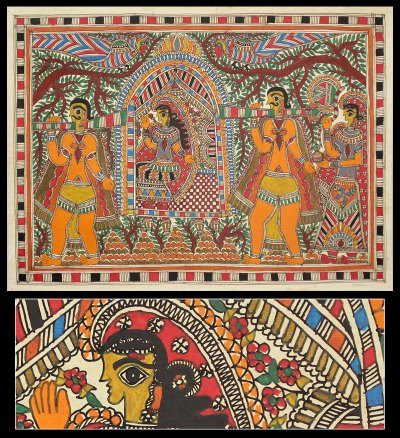 Madhubani painting, Bridal Palanquin