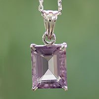 Amethyst pendant necklace,