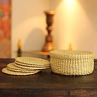 Sikki grass coasters,