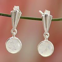 Moonstone dangle earrings,