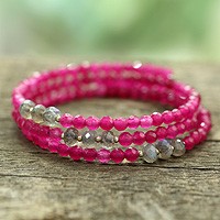 Beaded wrap bracelet,