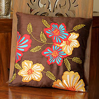 Cushion cover Hibiscus Haven India
