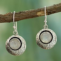 Moonstone dangle earrings,