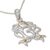 Gold accent and garnet pendant necklace, 'Ganesha Om' - Gold Accent Pendant Necklace (image 2b) thumbail