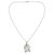Gold accent and garnet pendant necklace, 'Ganesha Om' - Gold Accent Pendant Necklace (image 2c) thumbail