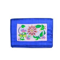 Silk notebook sleeve Sapphire Muse of Nature India