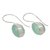 Chalcedony drop earrings, 'Fascinate in Aqua' - Chalcedony drop earrings (image 2b) thumbail