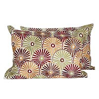 Embroidered cushion covers Sunflower Delight pair India