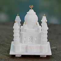 Marble sculpture Taj Mahal small India