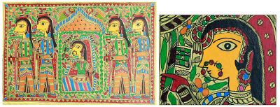Madhubani painting, Pretty Bride Procession