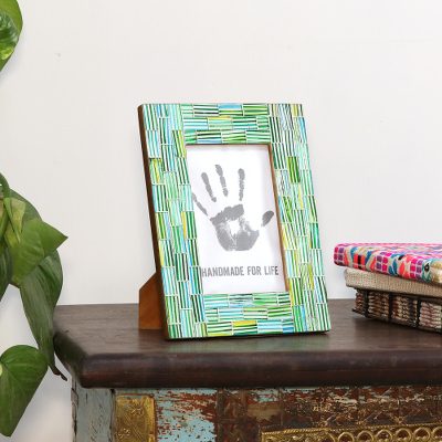 Glass mosaic photo frame, Summer Memories (4x6)
