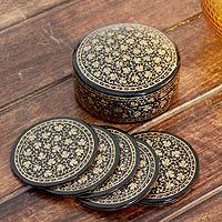 Papier mache coasters,