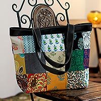 Recycled cotton tote handbag,