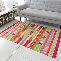 Wool rug, Cheerful Energy (4x6)