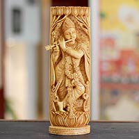 Wood sculpture Hindu Romance India